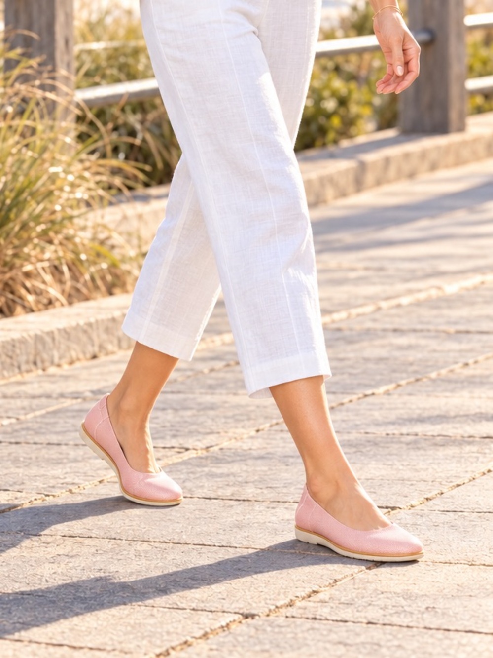 SOUL Naturalizer Idea Ballet Flats Women’s 7M Pink Cushioned Slip-On Shoes EUC
